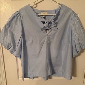 Kate Spade Blue Striped Blouse